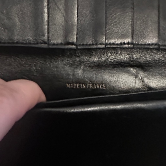 CHANEL Black Quilted Leather Wallet Vintage with COA - Picture 7 of 15